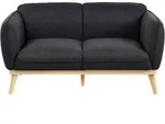 2-SITZER-SOFA Stoff Schwarz Ljung