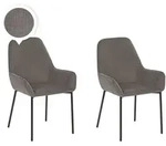 ESSZIMMERSTUHL 2er-Set Cord Grau Loverna