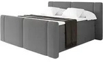 BOXSPRINGBETT mit Matratze H3/H4 - EVON KING Zanozek - 200x200 cm Grau