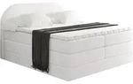 BOXSPRINGBETT mit Matratze und Lattenrost - NOX KING-140x200 - Wei&szlig;