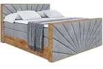 BOXSPRINGBETT mit Matratze H3|H4 und Lattenrost - LOLLI6-Z KING-140x200 - Grau