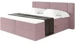 BOXBETT mit Matratze H4 - EVON - 200x200 cm Rosa