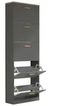 Schuhschrank Halom XL Anthrazit/Honigeiche