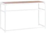 GARTEN-BARTISCH 150/50 cm Braun/Wei&szlig; Avetrana