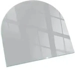 GLASPLATTE f&uuml;r Kamin 100x100 cm