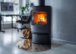 GLASPLATTE f&uuml;r Kamin 80x70 cm