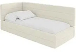 EINZELLBETT Jugendbett mit Bettkasten, Rechts - BEMY 80x200 Beige