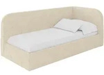 EINZELLBETT Jugendbett mit Bettkasten, Links - ELRY 80x200 Beige