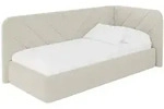 EINZELLBETT Jugendbett mit Bettkasten und Matratze H3/H4, Links - FIKY 100x200...