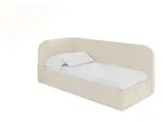 EINZELLBETT Jugendbett mit Bettkasten, Rechts - ELRY 80x200 Beige