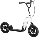 ROLLER Kinder Tretroller Kickscooter mit verstellbarem Lenker 12 Zoll R&auml;der Wei&szlig;