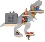 Kinderregal Boarti Grau
