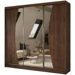 SCHWEBET&Uuml;RENSCHRANK VOCE 240/216/61 cm Modern Kleiderschrank 3-t&uuml;rig mit...