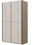 SCHWEBET&Uuml;RENSCHRANK LUBERO 120/210/60 cm 3-t&uuml;rig Kaschmir