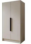 DREHT&Uuml;RENSCHRANK BERON 102/200/51 cm Modern Kleiderschrank 2-t&uuml;rig Kaschmir