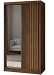 SCHWEBET&Uuml;RENSCHRANK NELVIA 120/216/61 cm Modern Kleiderschrank 2-t&uuml;rig mit...