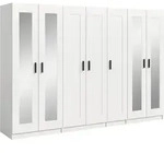 Dreht&uuml;renschrank Visby Wei&szlig;