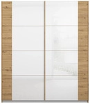 Schwebet&uuml;renschrank Artemis Wei&szlig;, Eiche Artisan