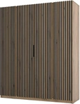 DREHT&Uuml;RENSCHRANK CAGLIARI 200/239/61,9 cm 4-t&uuml;rig Goldfarben