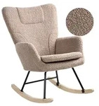 SCHAUKELSESSEL Boucl&eacute; Taupe Sandve