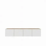 LOWBOARD LIVO 200/41/40 cm, H&auml;ngender TV-Schrank Eiche Artisan