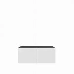 LOWBOARD CAVA 100/41/40 cm, H&auml;ngender TV-Schrank Anthrazit / Wei&szlig;