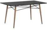 ESSTISCH 140/80/75 cm Schwarz, Hellbraun Rechteckig Biondi