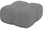 POUF Miko-Puf 90x90x45 cm Grau Velours Modular Sitzhocker