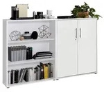 Aktenschrank Office Edition Sw Set 1 niedrig Wei&szlig;