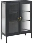 B&Uuml;ROSCHRANK Metall Schwarz Gleora