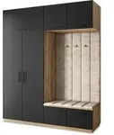 GARDEROBENSCHRANK REMA 200/240/60 cm Modern Eiche Wotan