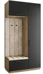 GARDEROBENSCHRANK REMA 120/240/60 cm Modern Eiche Wotan