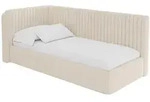 EINZELLBETT Jugendbett mit Bettkasten, Rechts - AURY 90x200 Beige