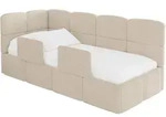 EINZELLBETT Jugendbett mit Bettkasten, Rechts - KIVY 80x200 Beige