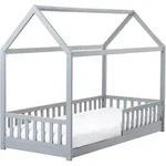 KINDERBETT 90x200 cm Grau Cossaye