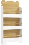 B&Uuml;CHERREGAL f&uuml;r Kinder Kinderregal mit 3 Ablagen Aufbewahrungsregal aus Holz