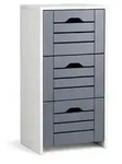 Midischrank Flonali Wei&szlig;/Anthrazit