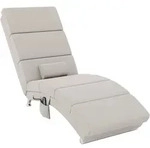 MASSAGESESSEL Polyester Stahl Cremewei&szlig;