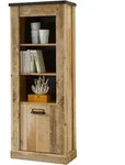 REGALSCHRANK Used Wood hell, anthrazit 51 cm, Regal mit Soft-Close