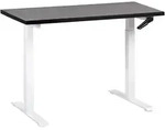 SCHREIBTISCH schwarzwei&szlig; 120/72 cm manuell h&ouml;henverstellbar Destin III