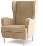 SESSEL VOGERA, Ohrensessel Polstersessel, Creme