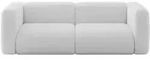 MODULARES Sofa 2-SITZER MIRA-S1 228x89x70 Hellgrau cm Boucl&eacute;