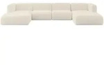 WOHNLANDSCHAFT MIRA-U2 408x179x70 Beige Boucl&eacute;