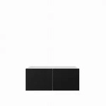 LOWBOARD MIVO 100/41/40 cm, H&auml;ngender TV-Schrank Wei&szlig; / Schwarz