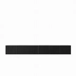 LOWBOARD LIVO 300/41/40 cm, H&auml;ngender TV-Schrank Wei&szlig; / Schwarz