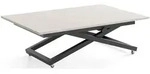 COUCHTISCH Axen h&ouml;henverstellbar ausziehbar, Kaschmir 120-160/80/38-75 cm