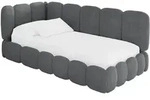 EINZELLBETT Jugendbett mit Bettkasten und Matratze H3/H4, Rechts - AVRY 100x200