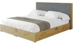 POLSTERBETT mit Bettkasten und Lattenrost, Boxbett mit Kopfteill und Stauraum ohne