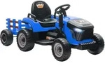 KINDER-ELEKTROTRAKTOR 3-Gang mit Anh&auml;nger, 2 Motor, f&uuml;r 3-8 Jahre, Blau