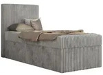 JUGENDBETT TILIO 90/200 - Hellgrau - H3 - Links Seite